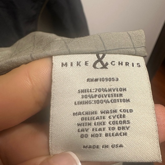 Mike & Chris Black Cropped Zip-Up Jacket | Size M | Lightweight Bomber - Picture 13 of 13